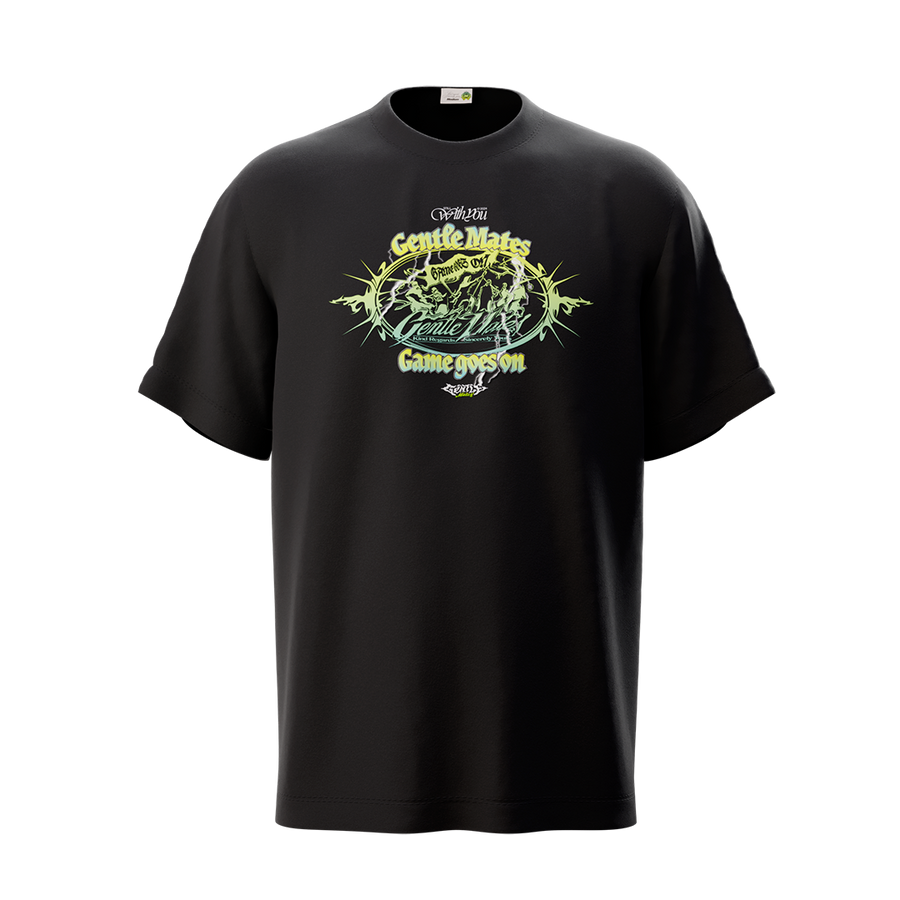 T-shirt Grunge noir
