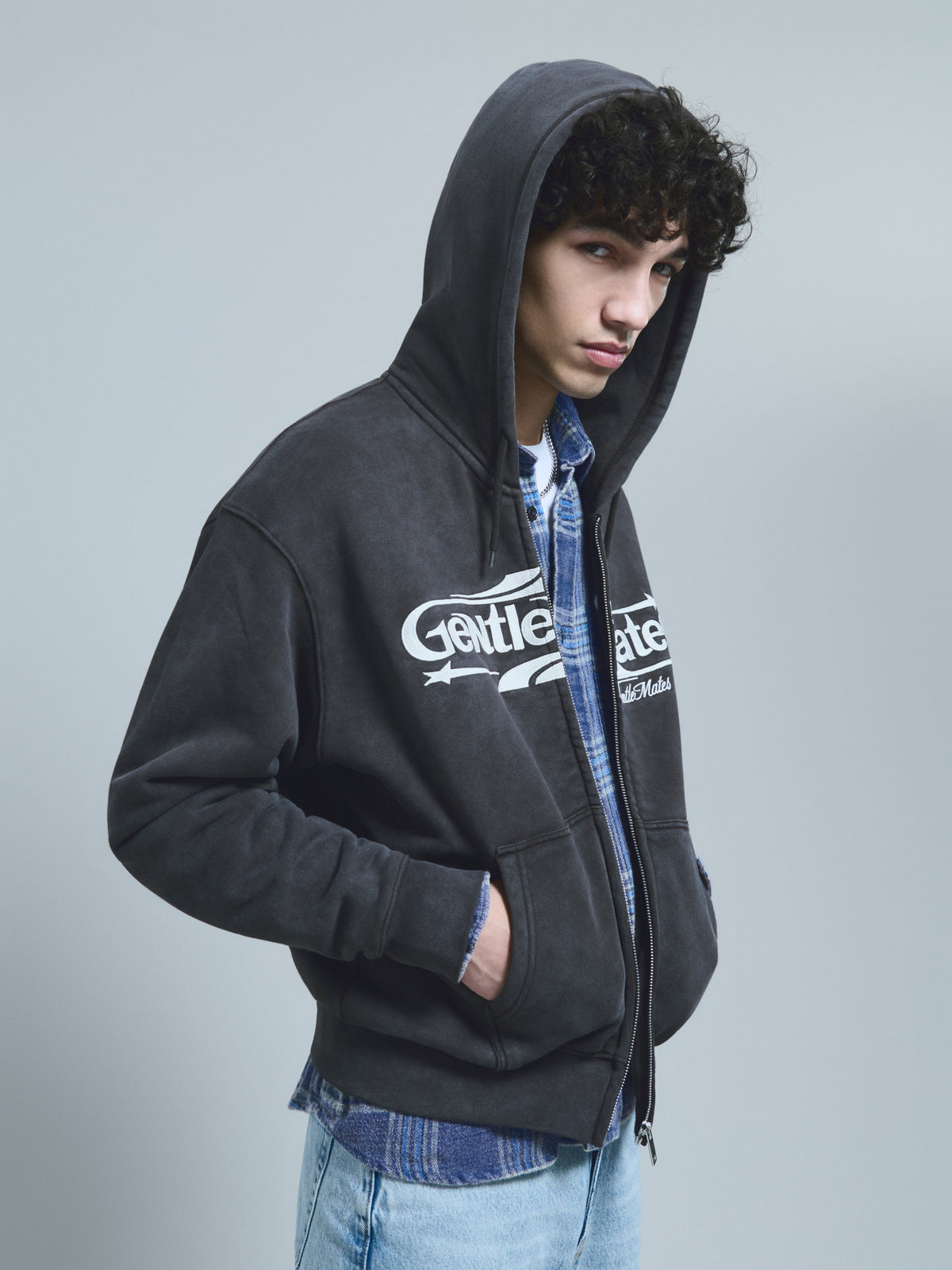Hoodie Racing Délavé