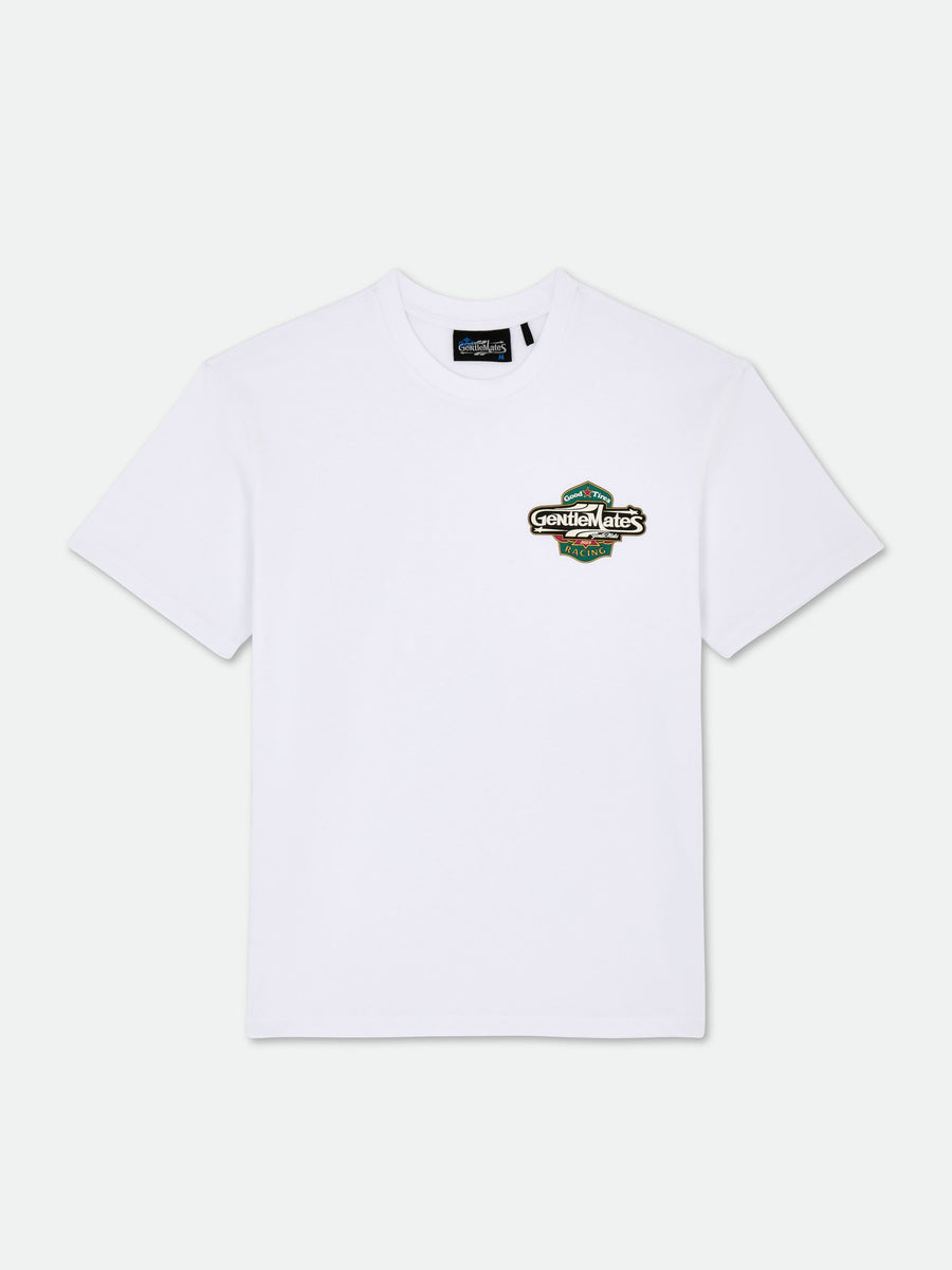 T -shirt Racing - Blanc
